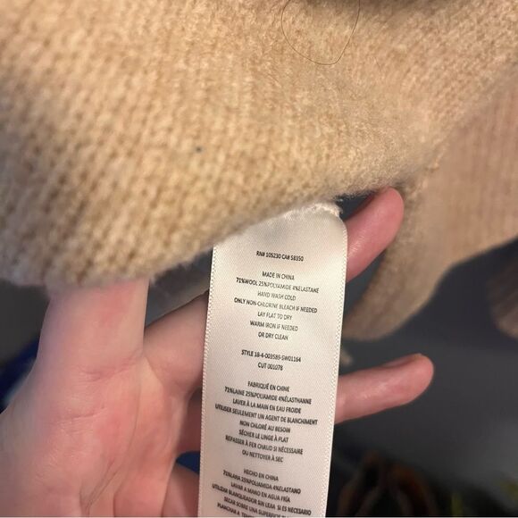 Joie Lirona Turtleneck Wool Blend Sweater in Soft Camel - Picture 11 of 14